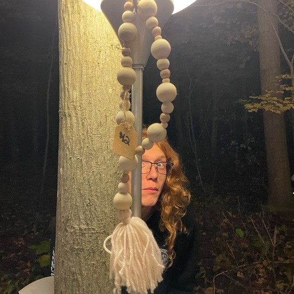 Decor beads cream and white - Picture 3 of 3